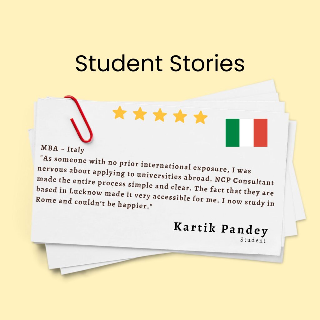 Kartik Pandey, Italy