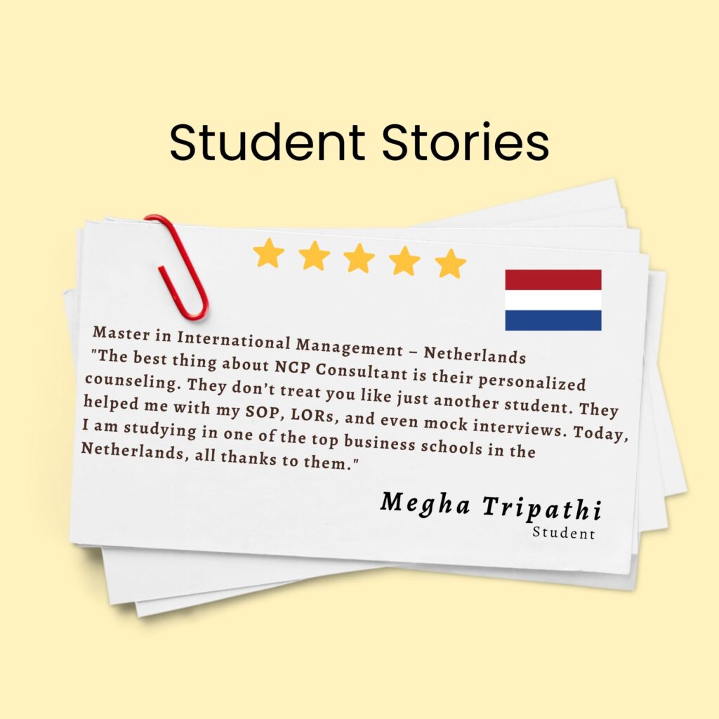 Megha Tripathi, Netherland
